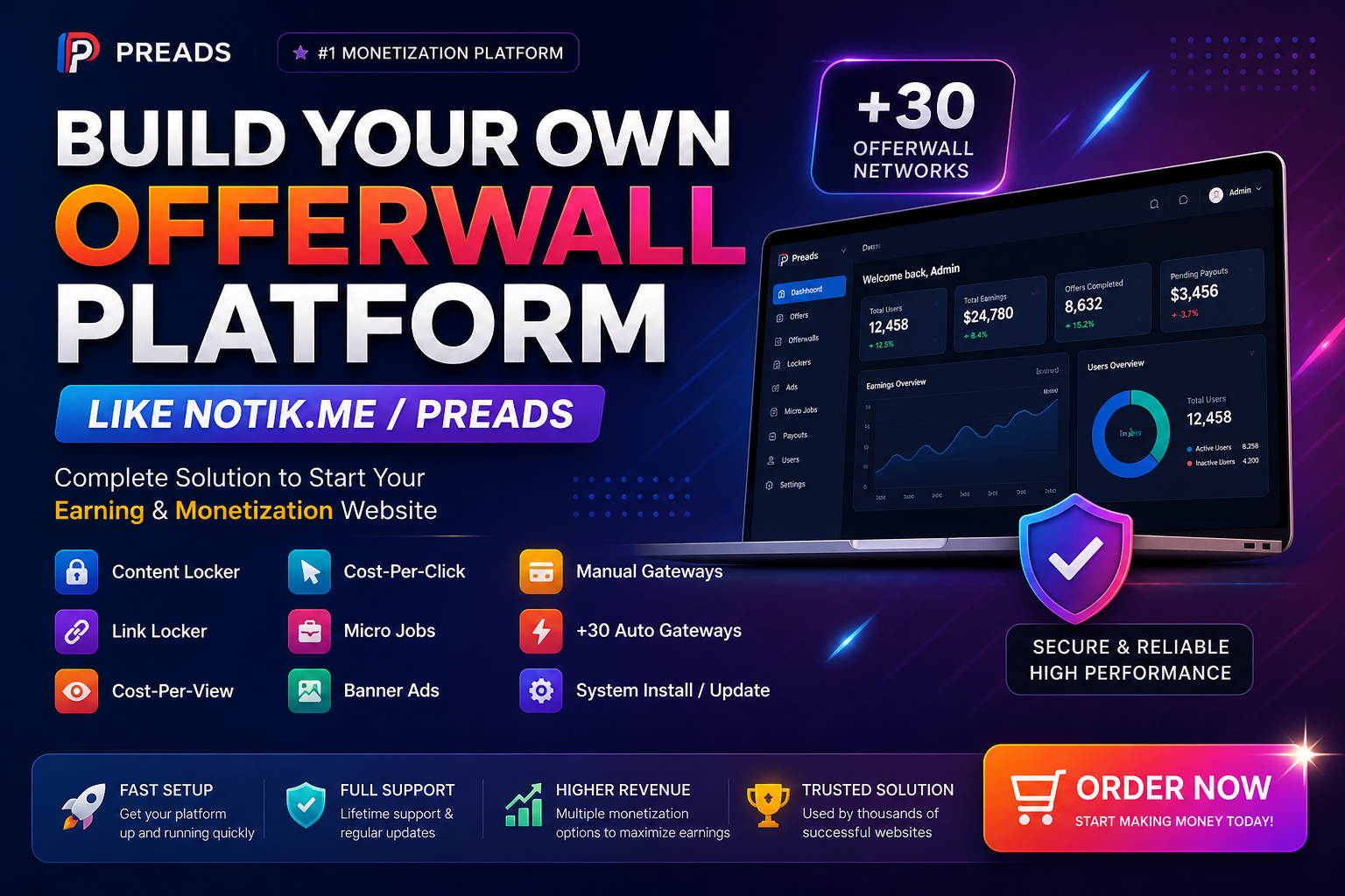 Preads - Premium Offerwall & App Monetization Platform